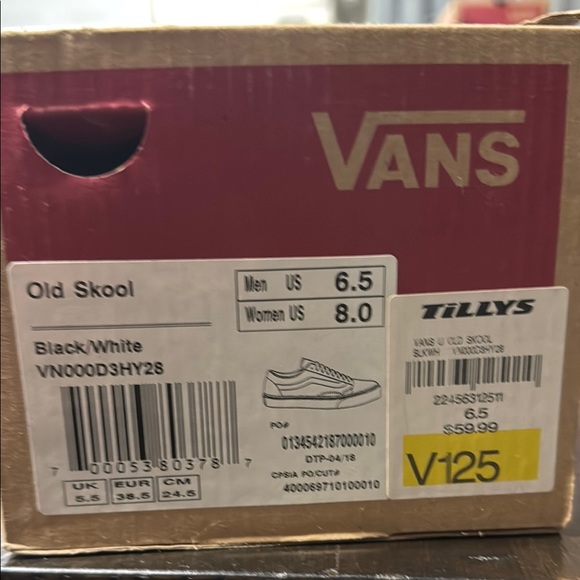 White Old Skool Vans - Picture 6 of 6